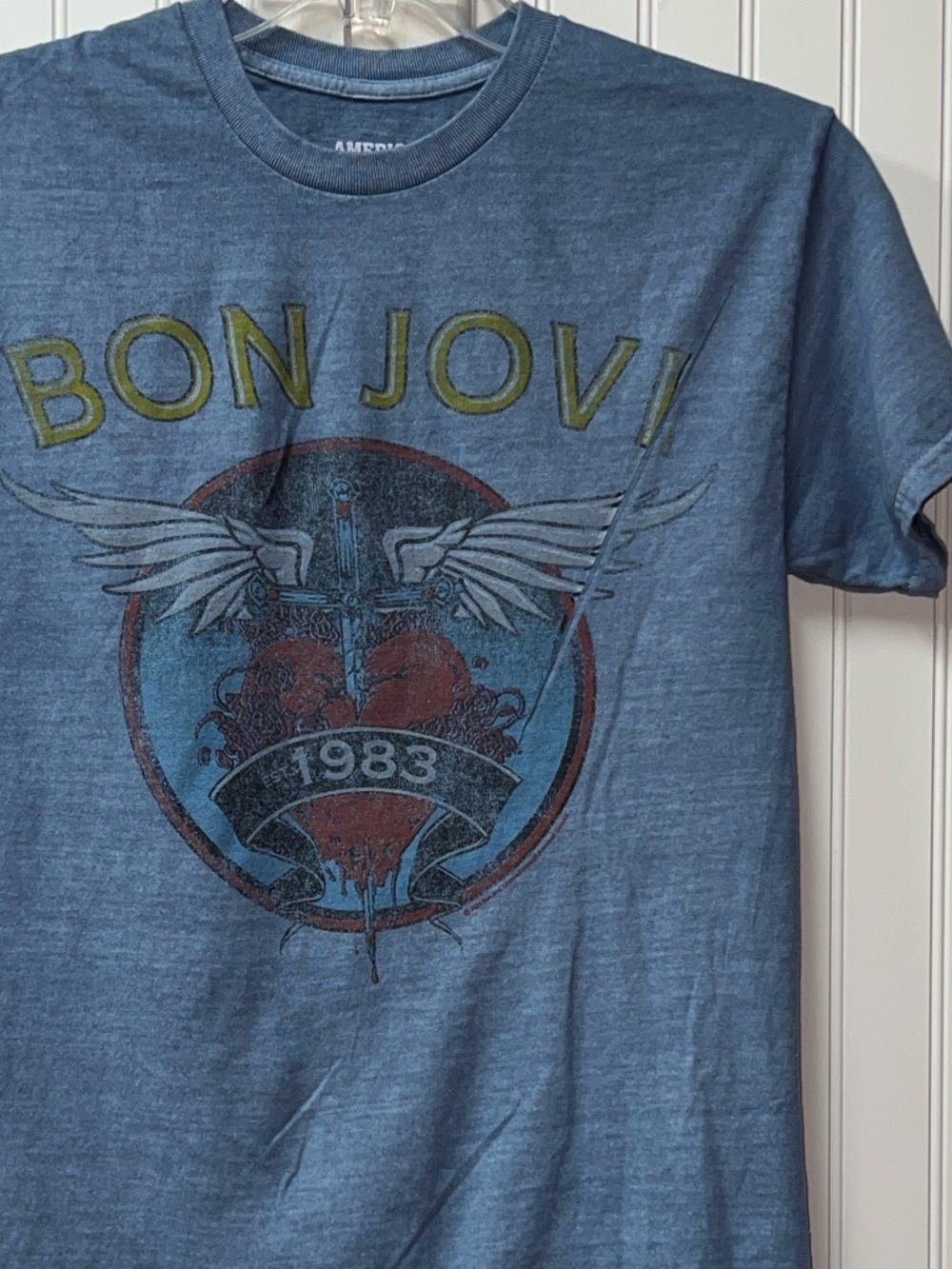 Bon Jovi 1983 Retro Concert Tour Shirt S NWOT